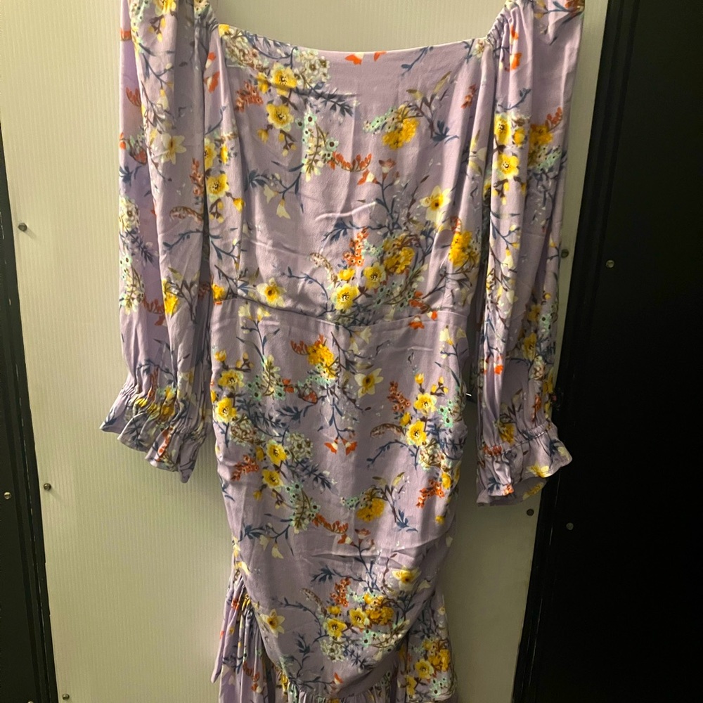 GrannyCore , lavender short dress with back tie detail